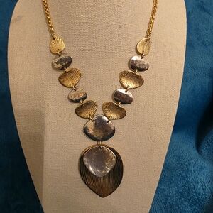 Elegant Gold and Silver Necklace
